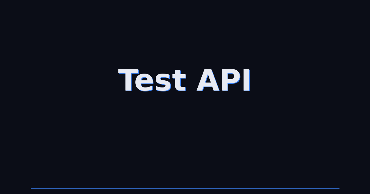 Test API