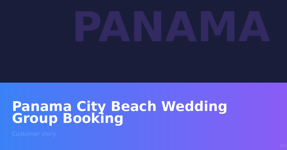 How One Wedding Planner Booked 25+ Rooms for a Panama City Beach Destination Wedding