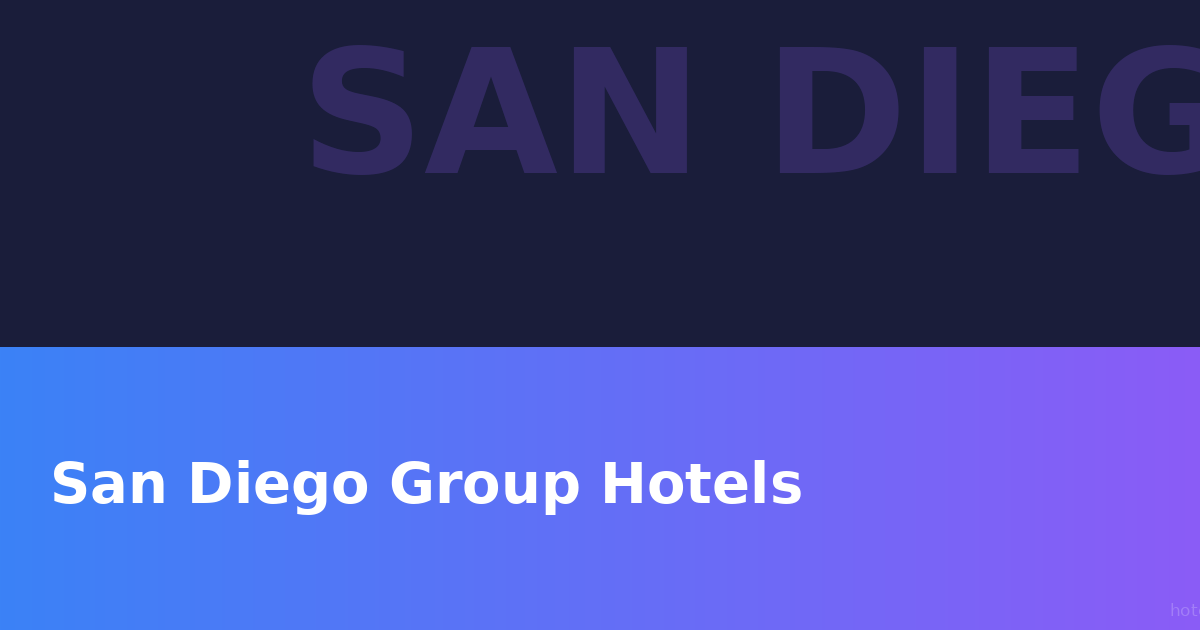 How It Works: San Diego Group Hotels for Baseball & Golf